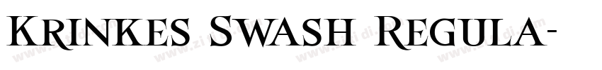 Krinkes Swash Regula字体转换